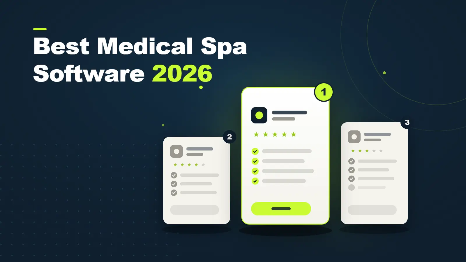 Best medical spa software comparison chart for 2026
