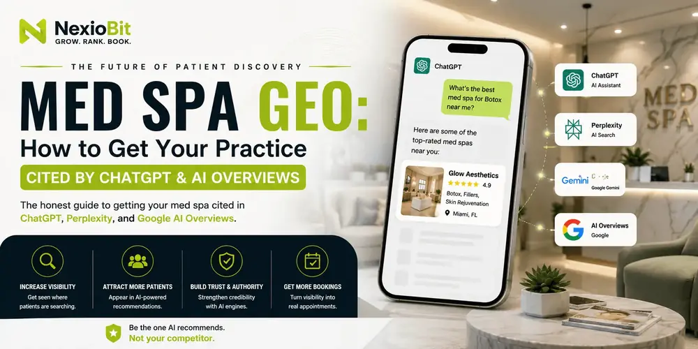 Med spa GEO: getting cited by ChatGPT, Perplexity, and Google AI Overviews